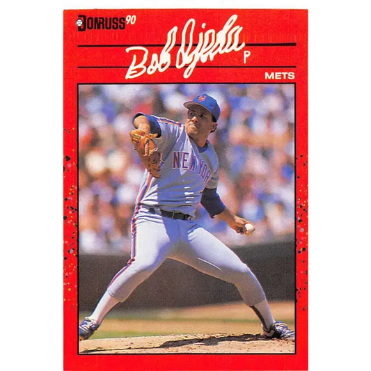 1990 Donruss #117 Bob Ojeda VG-EX New York Mets Baseball Card - Baseball Card Single