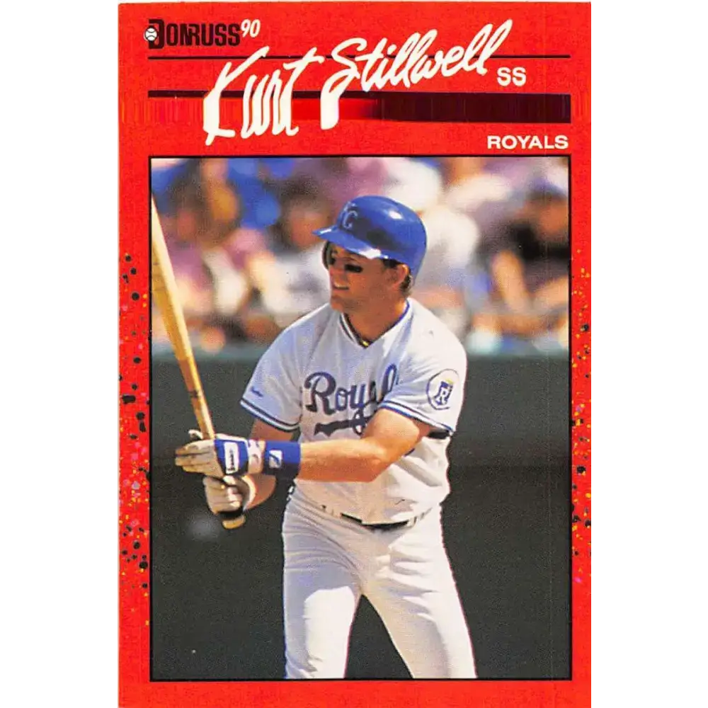 1990 Donruss #120 Kurt Stillwell VG-EX Kansas City Royals Baseball Card - Baseball Card Single
