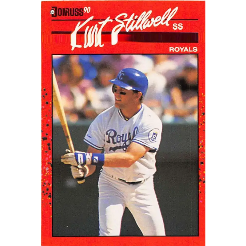 1990 Donruss #120 Kurt Stillwell VG-EX Kansas City Royals Baseball Card - Baseball Card Single