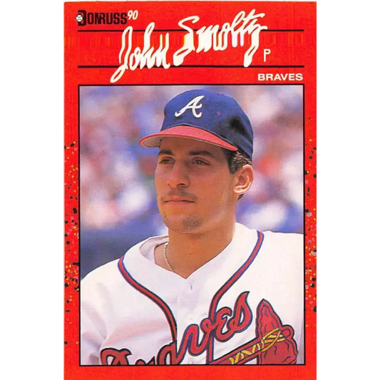 1990 Donruss #121 John Smoltz VG-EX Atlanta Braves Baseball Card - Baseball Card Single