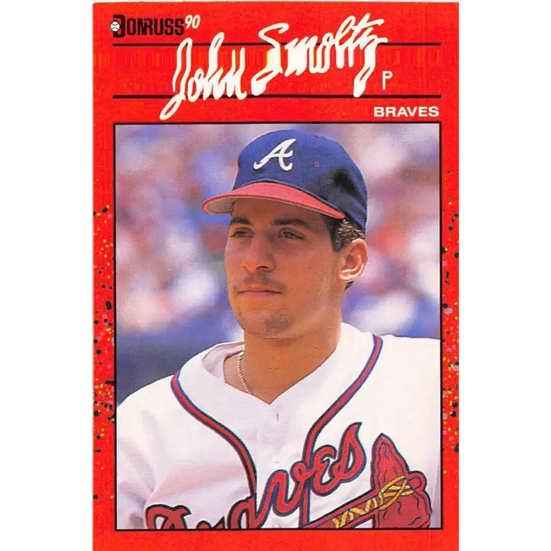 1990 Donruss #121 John Smoltz VG-EX Atlanta Braves Baseball Card - Baseball Card Single