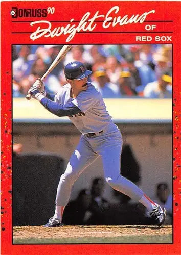1990 Donruss #122 Dwight Evans NM-MT Red Sox - Baseball Card Single