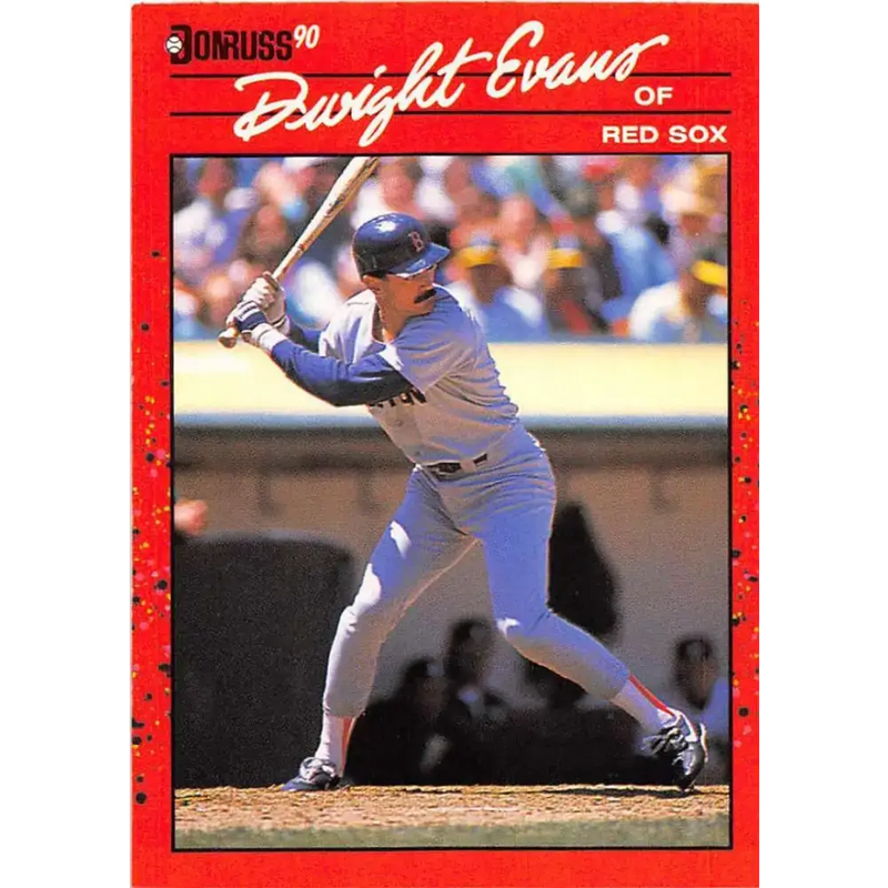 1990 Donruss #122 Dwight Evans VG-EX Boston Red Sox Baseball Card - Baseball Card Single