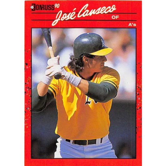 1990 Donruss #125 Jose Canseco VG-EX Oakland Athletics Baseball Card - Baseball Card Single