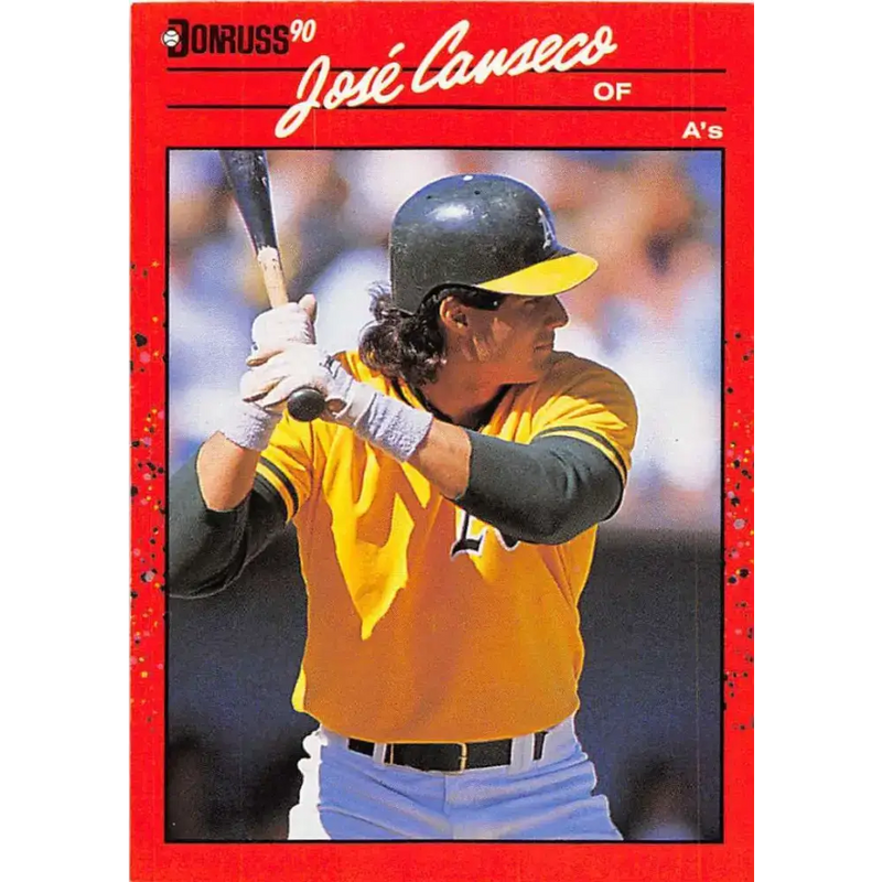 1990 Donruss #125 Jose Canseco VG-EX Oakland Athletics Baseball Card - Baseball Card Single