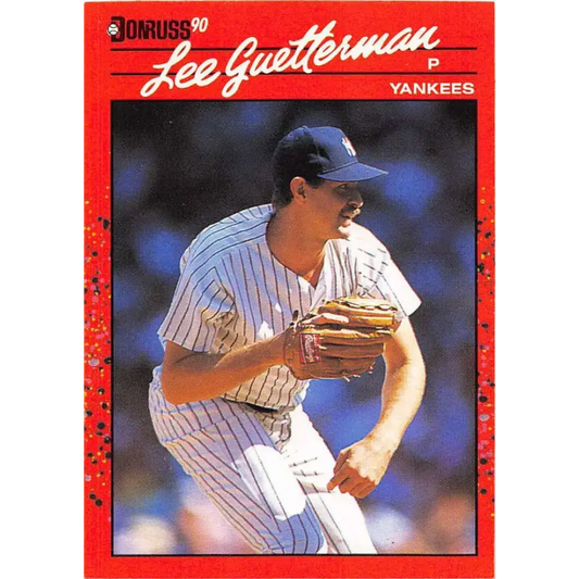 1990 Donruss #127 Lee Guetterman VG-EX New York Yankees Baseball Card - Baseball Card Single