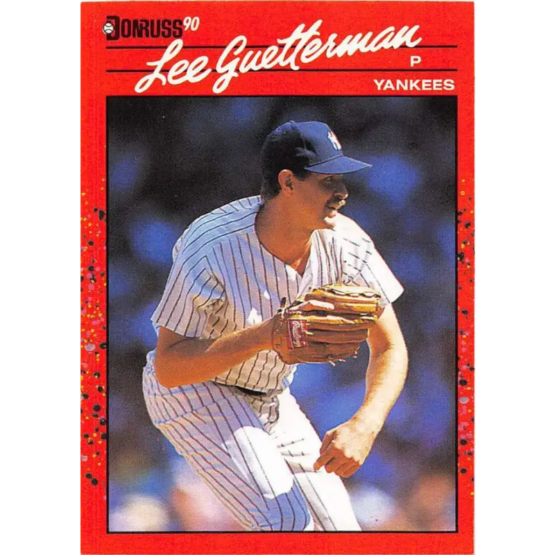 1990 Donruss #127 Lee Guetterman VG-EX New York Yankees Baseball Card - Baseball Card Single