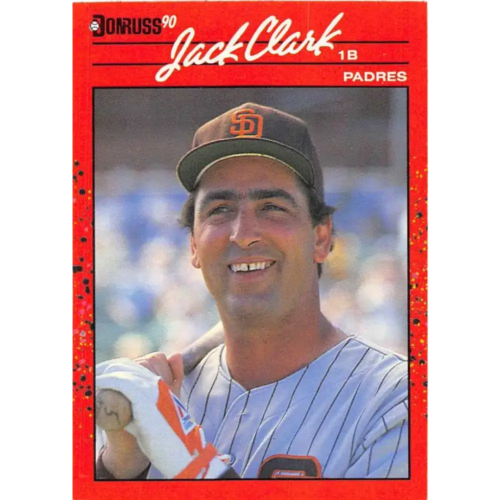 1990 Donruss #128 Jack Clark VG-EX San Diego Padres Baseball Card - Baseball Card Single