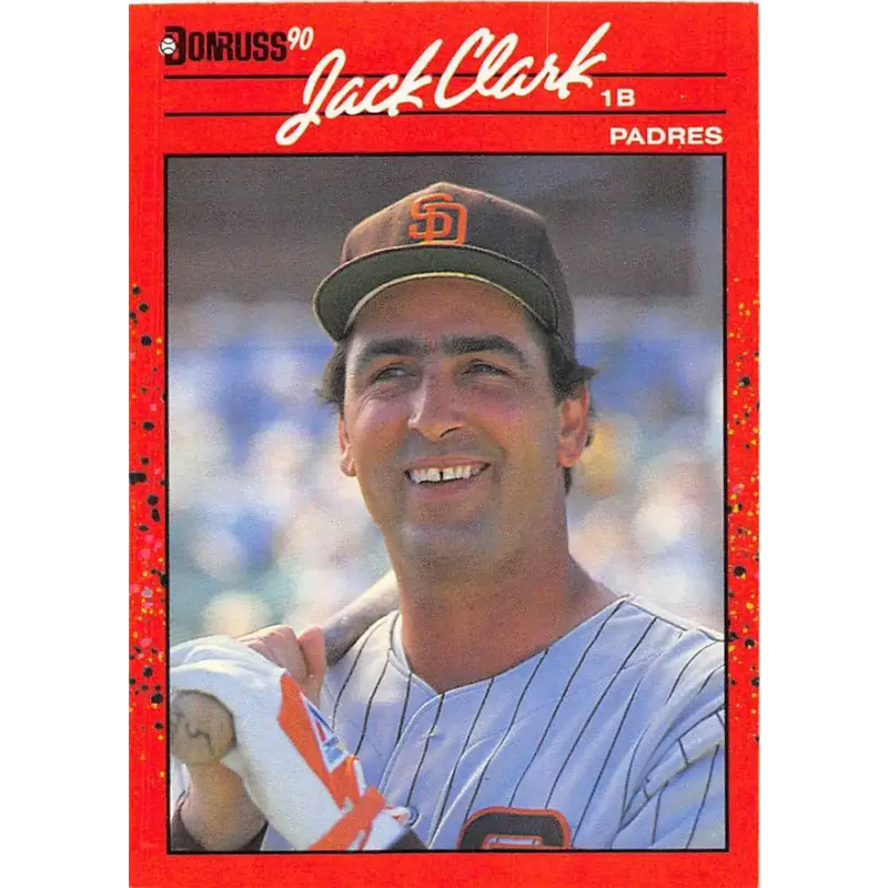 1990 Donruss #128 Jack Clark VG-EX San Diego Padres Baseball Card - Baseball Card Single