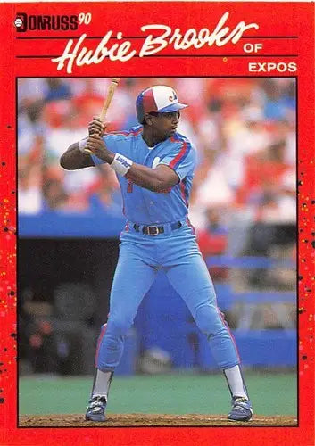 1990 Donruss #130 Hubie Brooks NM Near Mint Expos - Baseball Card Single