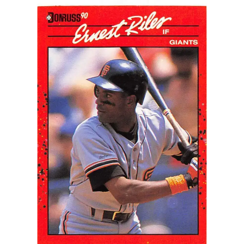 1990 Donruss #131 Ernest Riles VG-EX San Francisco Giants Baseball Card - Baseball Card Single