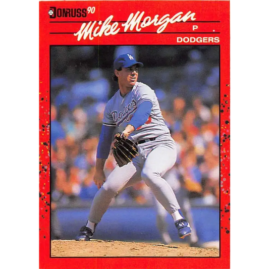 1990 Donruss #132 Mike Morgan VG-EX Los Angeles Dodgers Baseball Card - Baseball Card Single