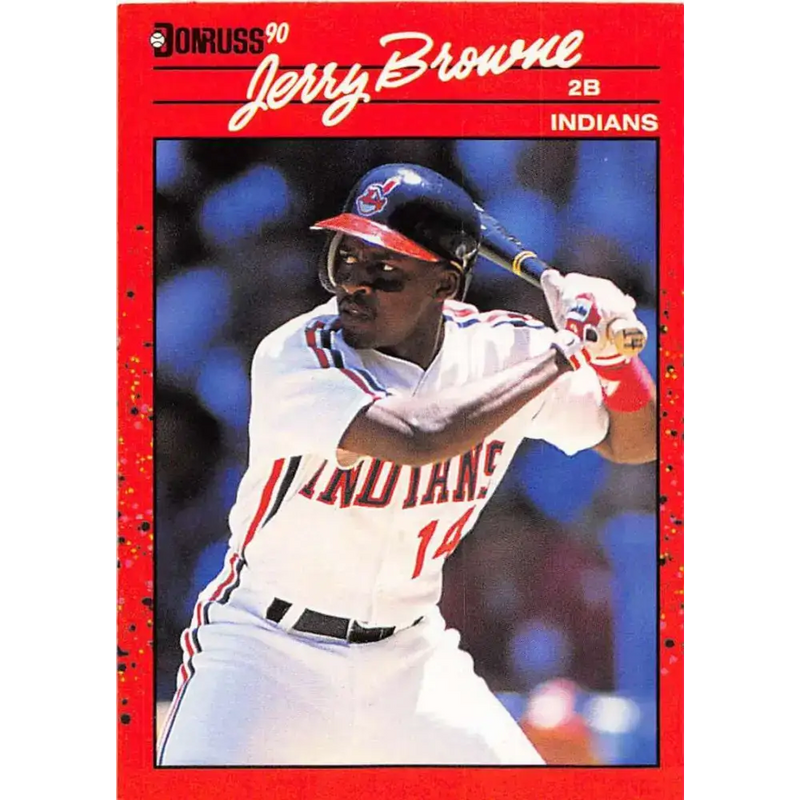 1990 Donruss #138 Jerry Browne VG-EX Cleveland Indians Baseball Card - Baseball Card Single