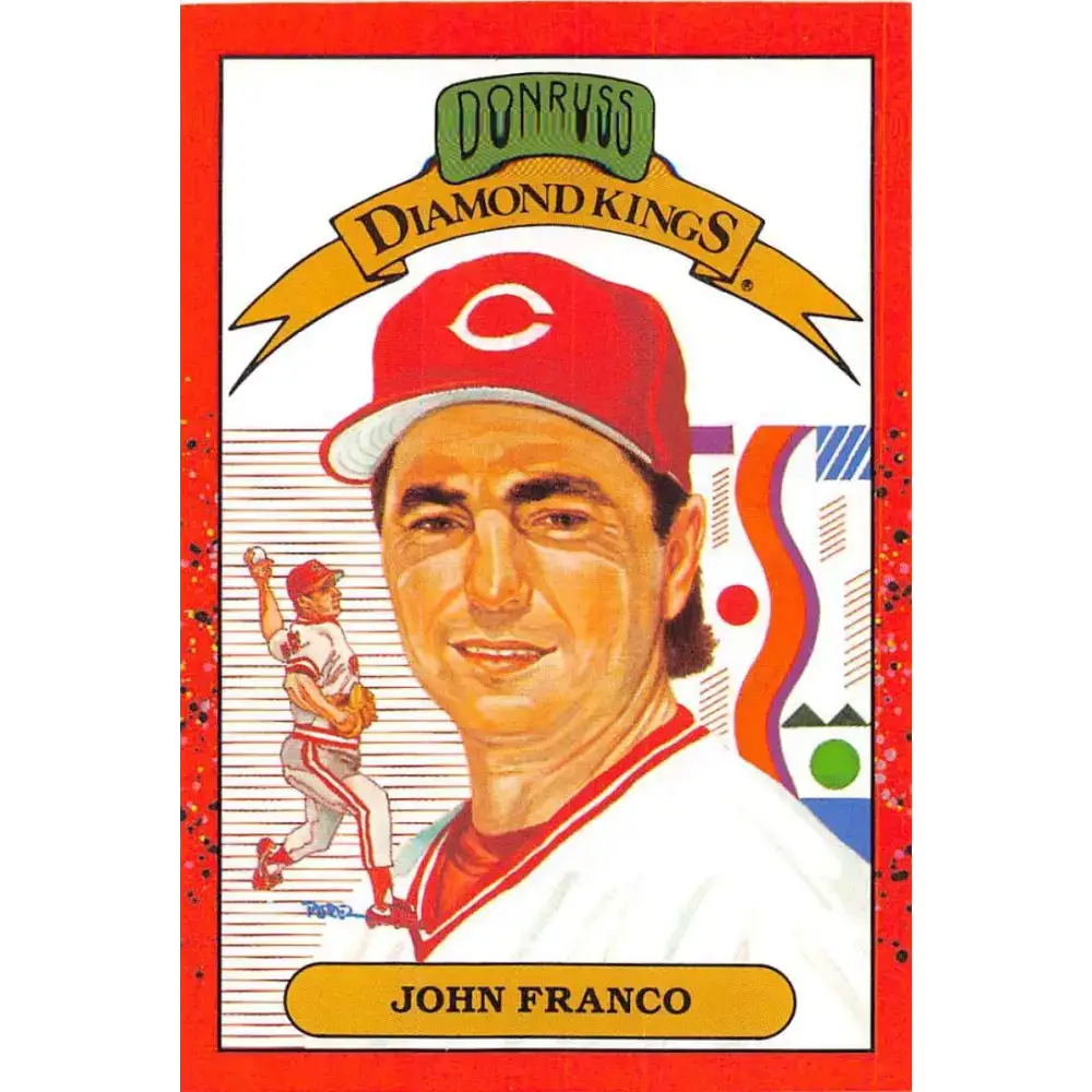 1990 Donruss #14 John Franco DK VG-EX Cincinnati Reds Baseball Card - Baseball Card Single