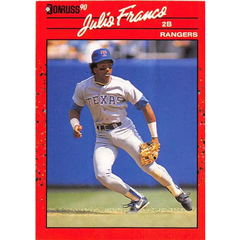 1990 Donruss #142 Julio Franco VG-EX Texas Rangers Baseball Card - Baseball Card Single