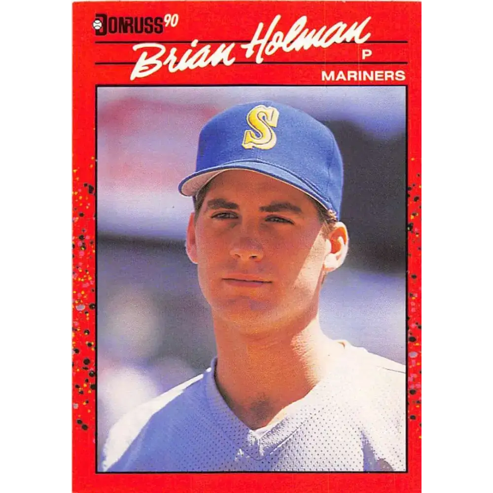 1990 Donruss #143 Brian Holman VG-EX Seattle Mariners Baseball Card - Baseball Card Single