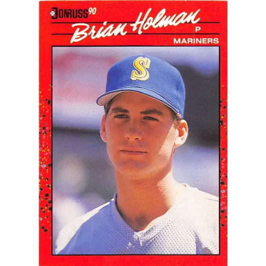 1990 Donruss #143 Brian Holman VG-EX Seattle Mariners Baseball Card - Baseball Card Single