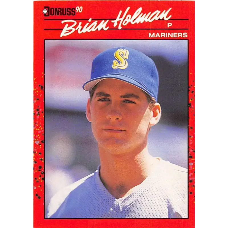 1990 Donruss #143 Brian Holman VG-EX Seattle Mariners Baseball Card - Baseball Card Single