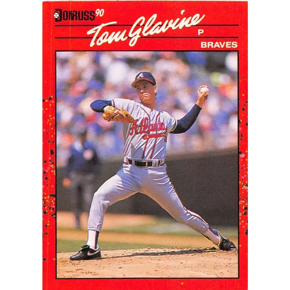 1990 Donruss #145 Tom Glavine VG-EX Atlanta Braves Baseball Card - Baseball Card Single