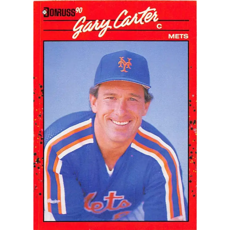 1990 Donruss #147 Gary Carter VG-EX New York Mets Baseball Card - Baseball Card Single