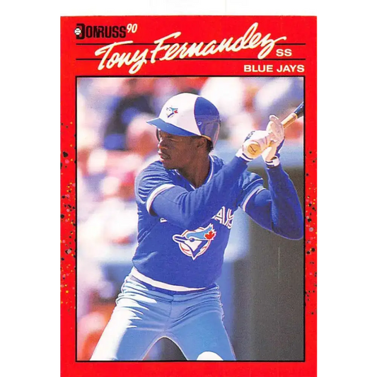 1990 Donruss #149 Tony Fernandez VG-EX Toronto Blue Jays Baseball Card - Baseball Card Single
