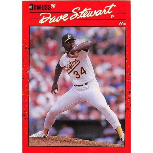 1990 Donruss #150 Dave Stewart VG-EX Oakland Athletics Baseball Card - Baseball Card Single