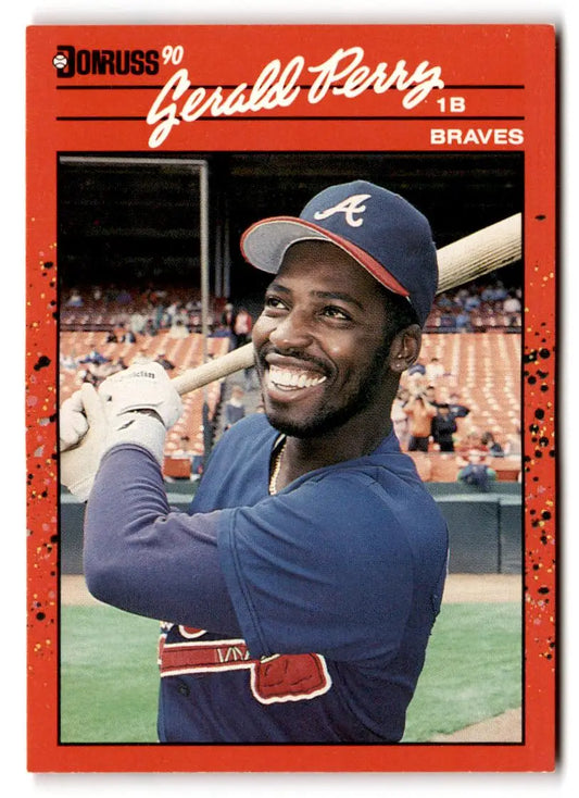 1990 Donruss #153 Gerald Perry - Baseball Card Single