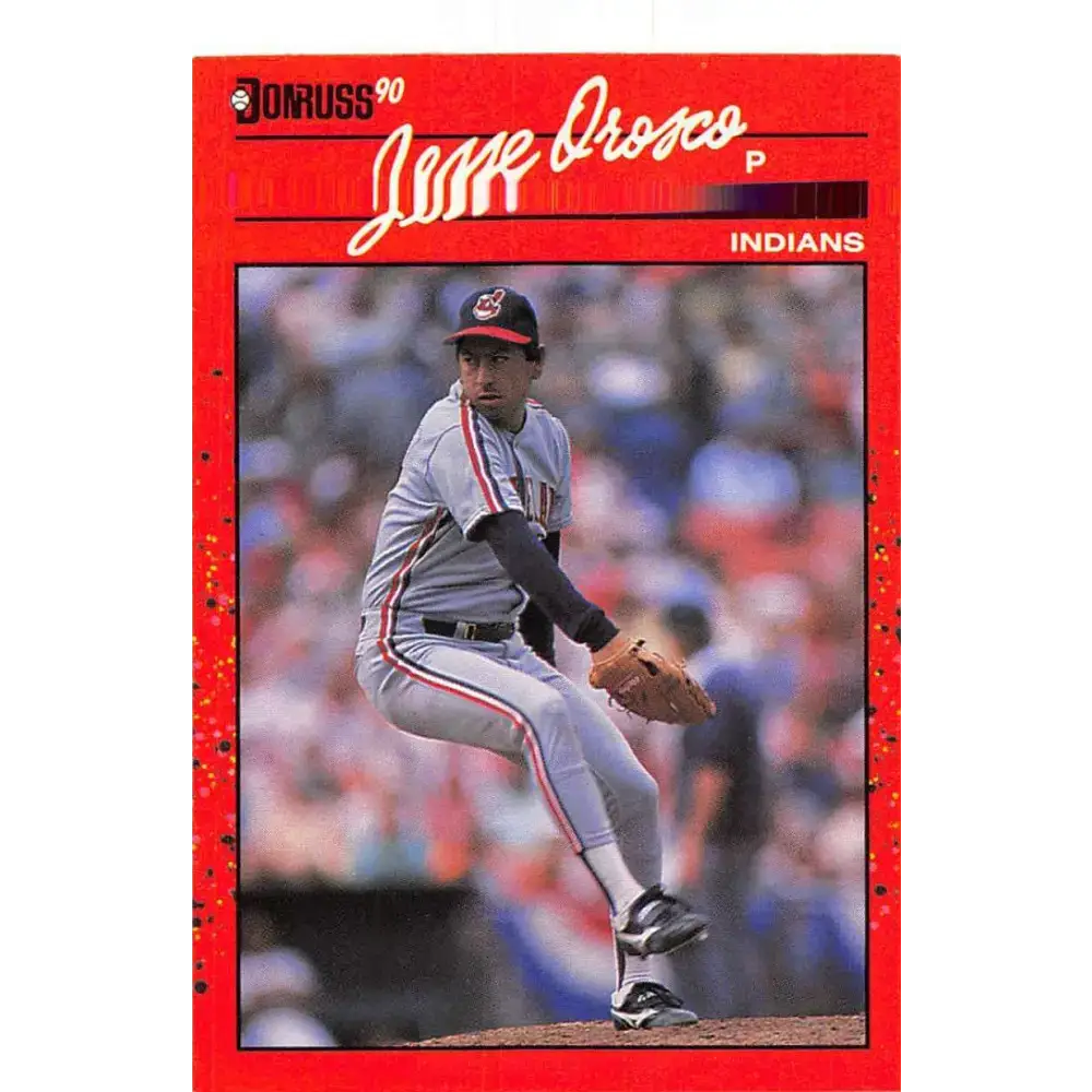 1990 Donruss #154 Jesse Orosco VG-EX Cleveland Indians Baseball Card - Baseball Card Single