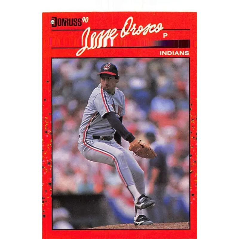 1990 Donruss #154 Jesse Orosco VG-EX Cleveland Indians Baseball Card - Baseball Card Single