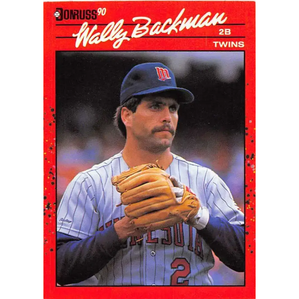 1990 Donruss #155 Wally Backman VG-EX Minnesota Twins Baseball Card - Baseball Card Single