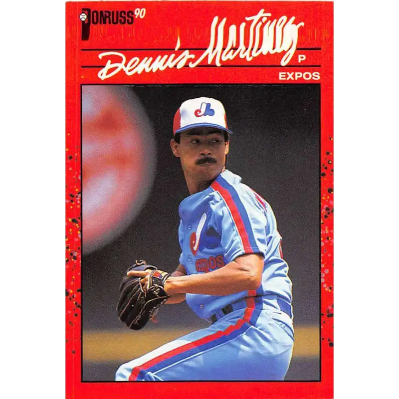 1990 Donruss #156 Dennis Martinez VG-EX Montreal Expos Baseball Card - Baseball Card Single