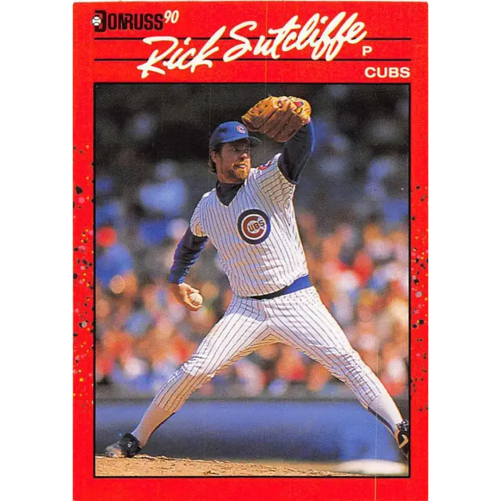1990 Donruss #157 Rick Sutcliffe VG-EX Chicago Cubs Baseball Card - Baseball Card Single