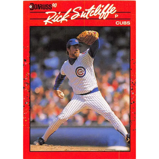 1990 Donruss #157 Rick Sutcliffe VG-EX Chicago Cubs Baseball Card - Baseball Card Single
