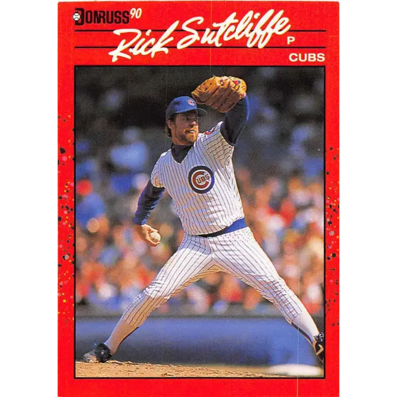 1990 Donruss #157 Rick Sutcliffe VG-EX Chicago Cubs Baseball Card - Baseball Card Single