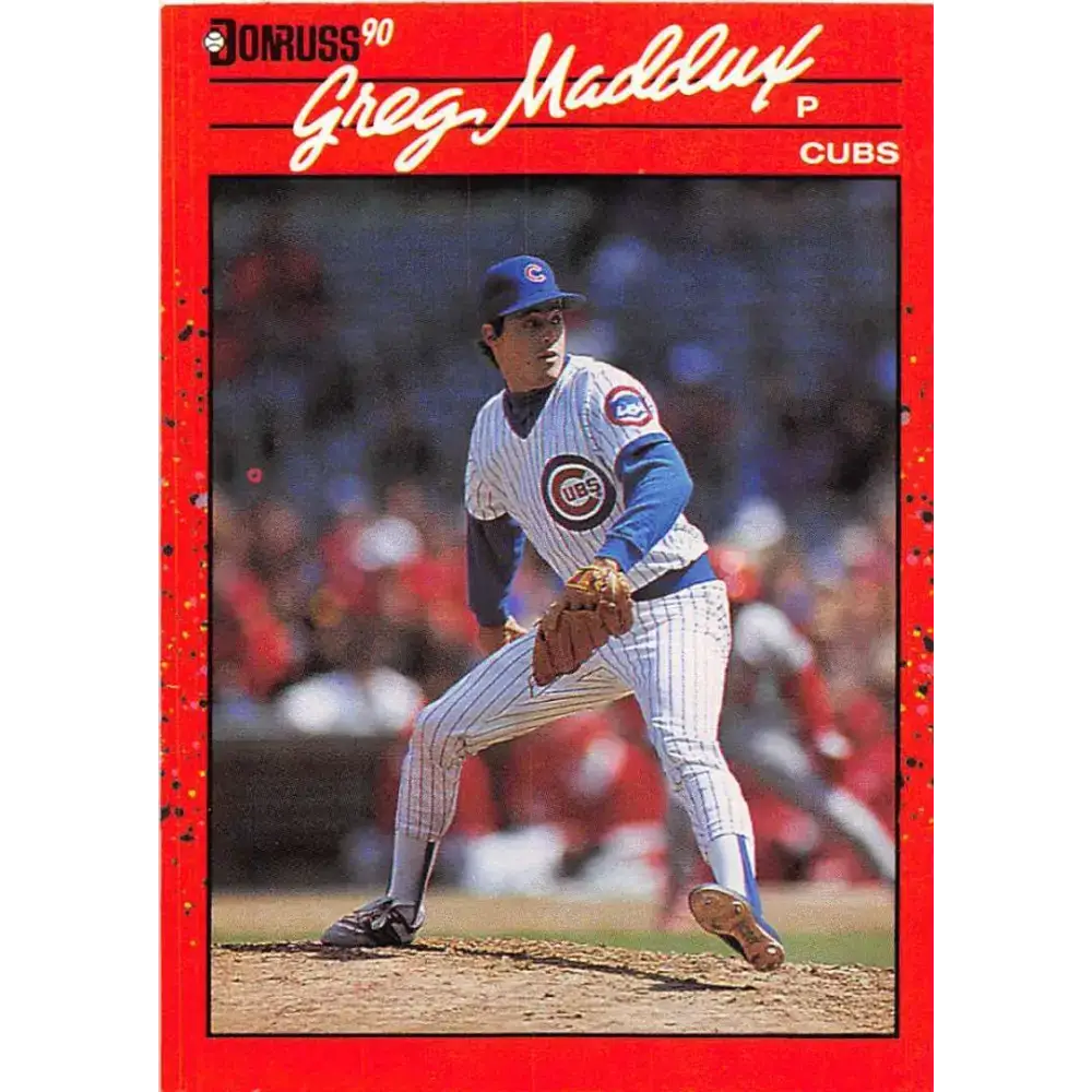 1990 Donruss #158 Greg Maddux VG-EX Chicago Cubs Baseball Card - Baseball Card Single