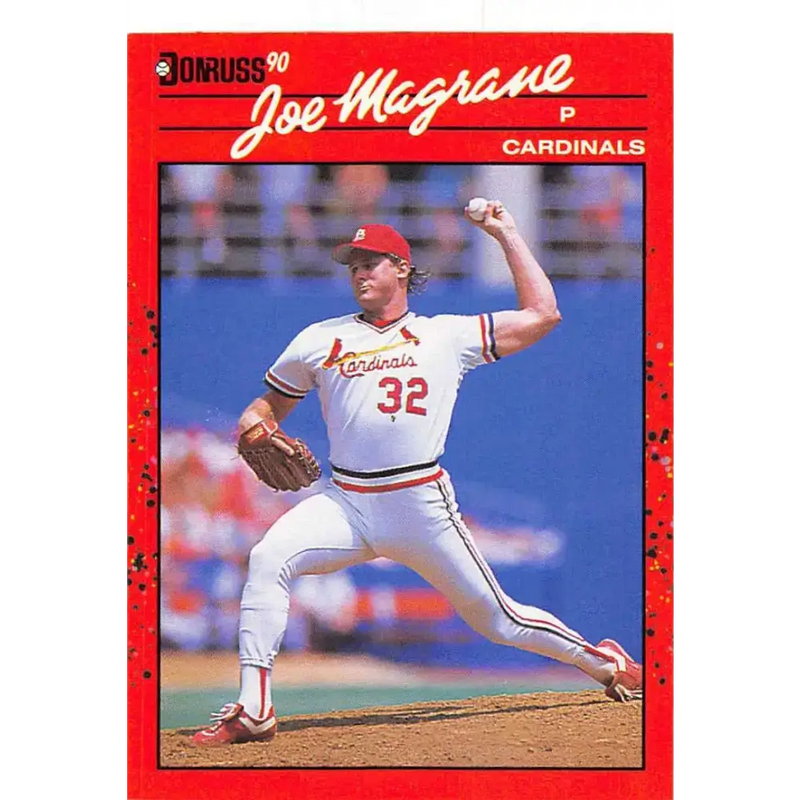 1990 Donruss #163 Joe Magrane VG-EX St. Louis Cardinals Baseball Card - Baseball Card Single