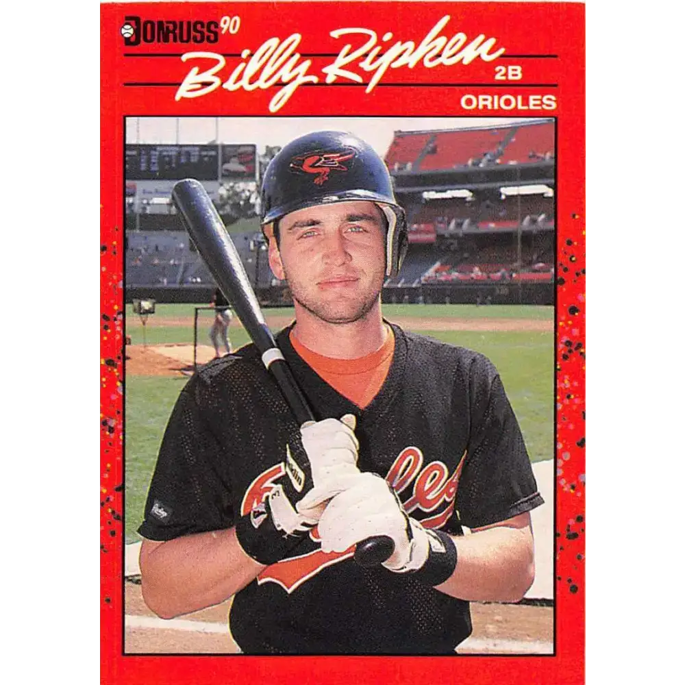 1990 Donruss #164 Billy Ripken VG-EX Baltimore Orioles Baseball Card - Baseball Card Single