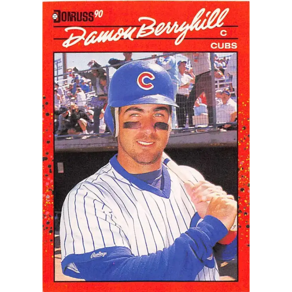 1990 Donruss #167 Damon Berryhill VG-EX Chicago Cubs Baseball Card - Baseball Card Single
