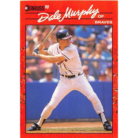 1990 Donruss #168 Dale Murphy VG-EX Atlanta Braves Baseball Card - Baseball Card Single