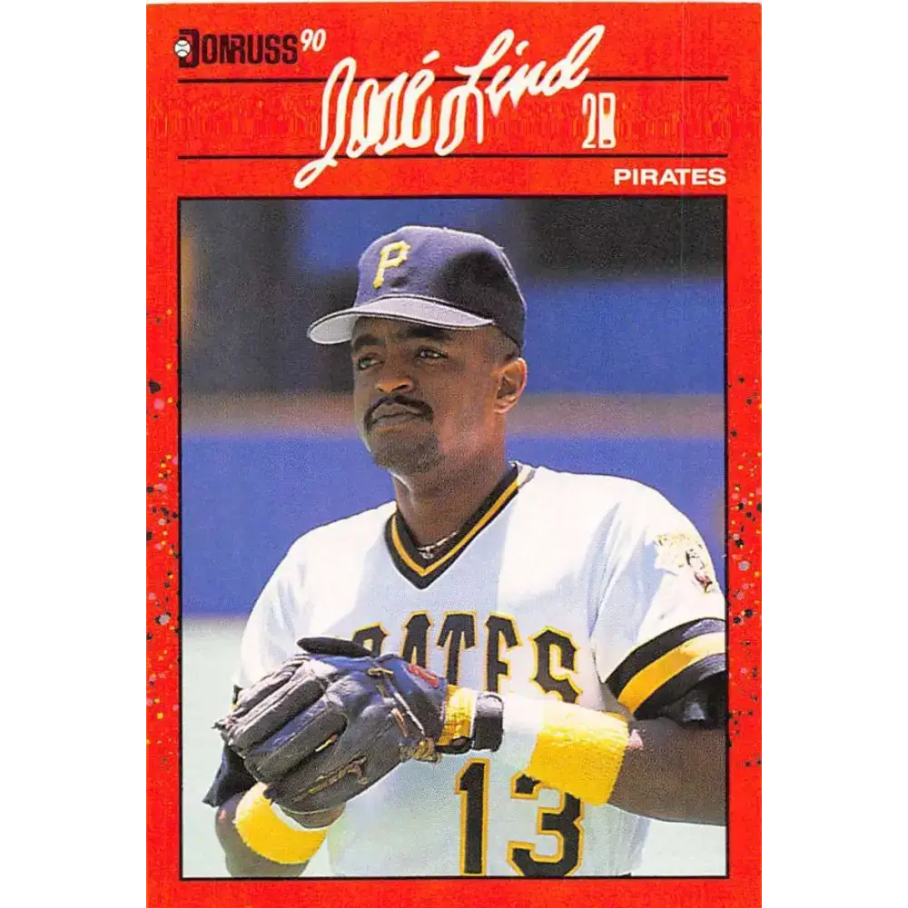 1990 Donruss #172 Jose Lind VG-EX Pittsburgh Pirates Baseball Card - Baseball Card Single