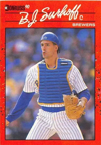 1990 Donruss #173 B.J. Surhoff NM-MT Brewers - Baseball Card Single