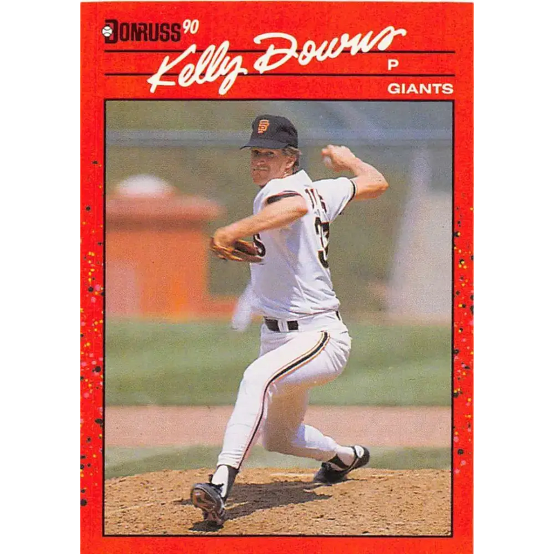 1990 Donruss #177 Kelly Downs VG-EX San Francisco Giants Baseball Card - Baseball Card Single