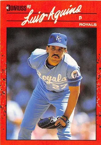 1990 Donruss #179 Luis Aquino NM-MT Royals - Baseball Card Single