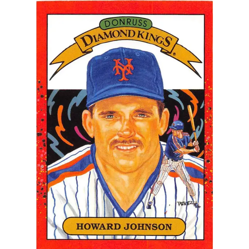 1990 Donruss #18 Howard Johnson DK VG-EX New York Mets Baseball Card - Baseball Card Single