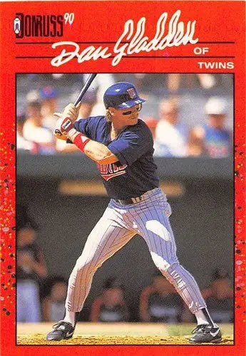 1990 Donruss #182 Dan Gladden NM-MT Twins ID:4841 - Baseball Card Single