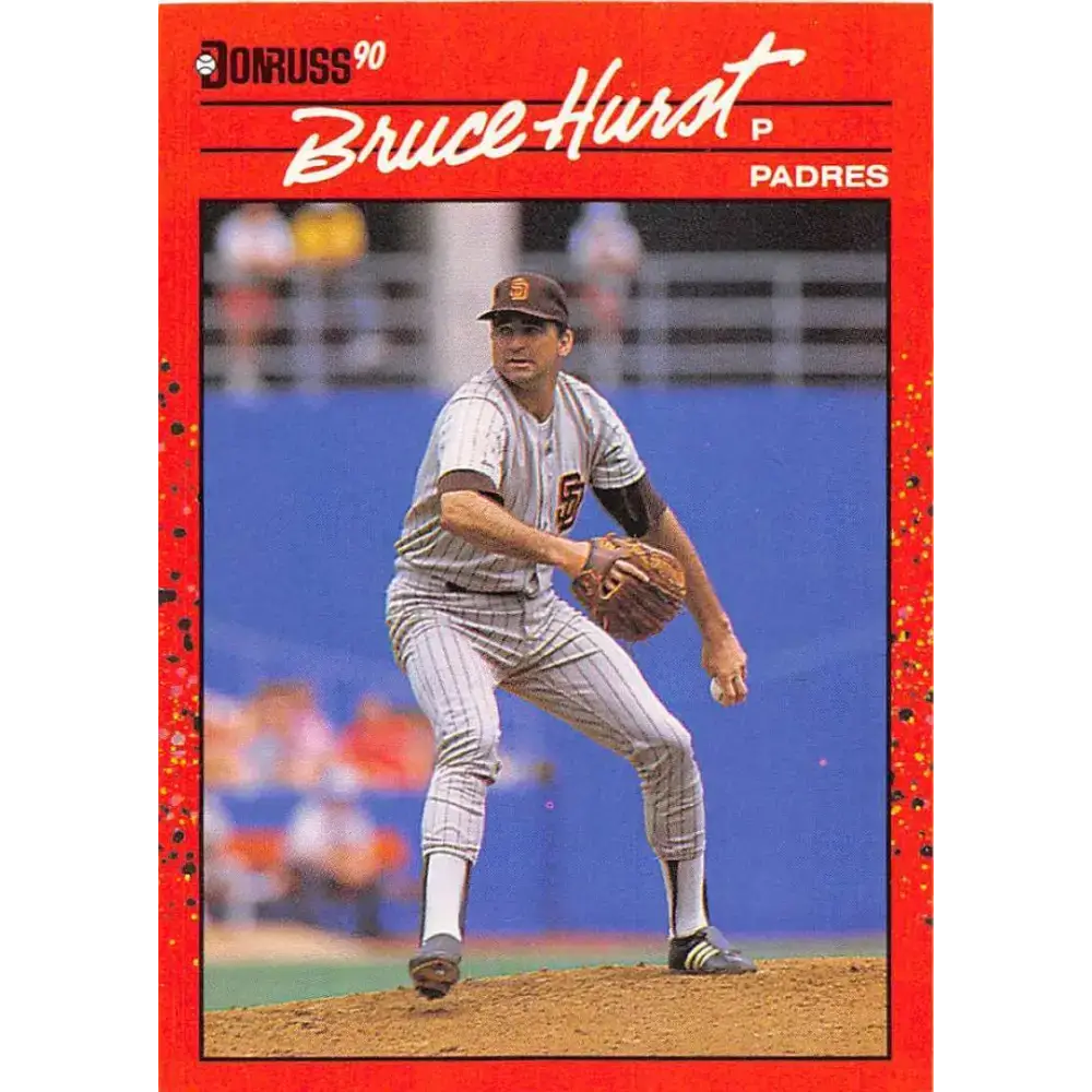 1990 Donruss #183 Bruce Hurst VG-EX San Diego Padres Baseball Card - Baseball Card Single