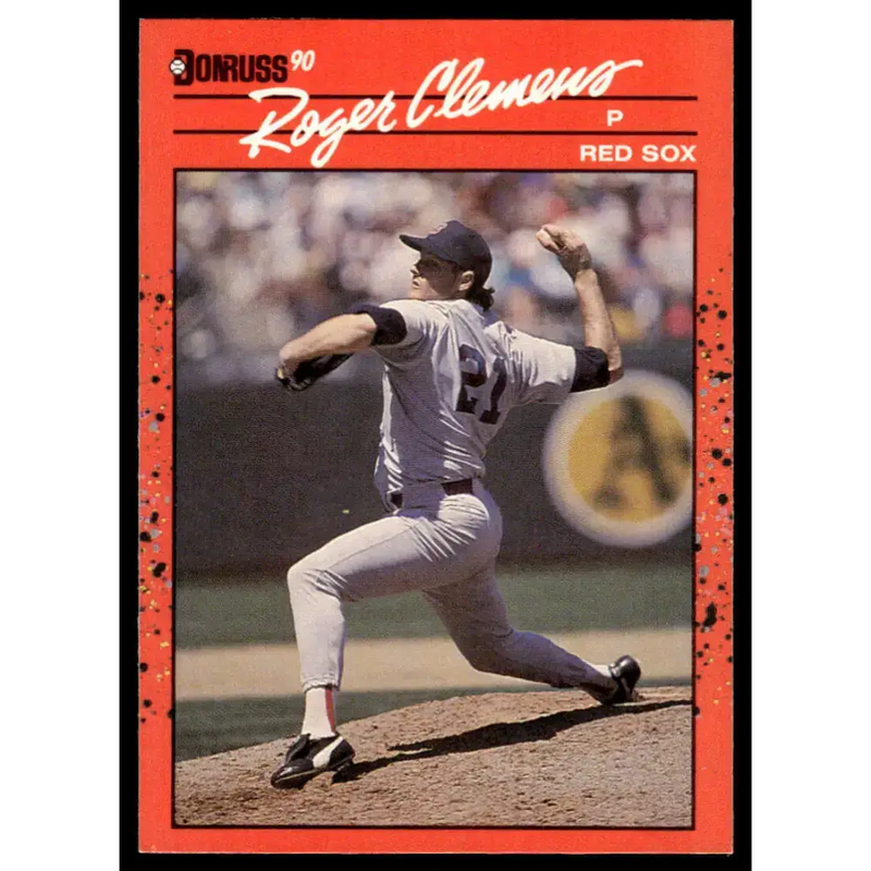 1990 Donruss #184 Roger Clemens EX/NM Boston Red Sox Baseball Card - Baseball Card Single