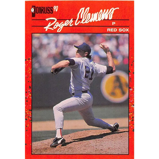1990 Donruss #184 Roger Clemens VG-EX Boston Red Sox Baseball Card - Baseball Card Single