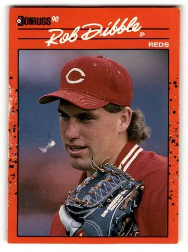 Original gloss Rob Dibble Cincinnati baseball card from 1990 Donruss Cincinnati Reds