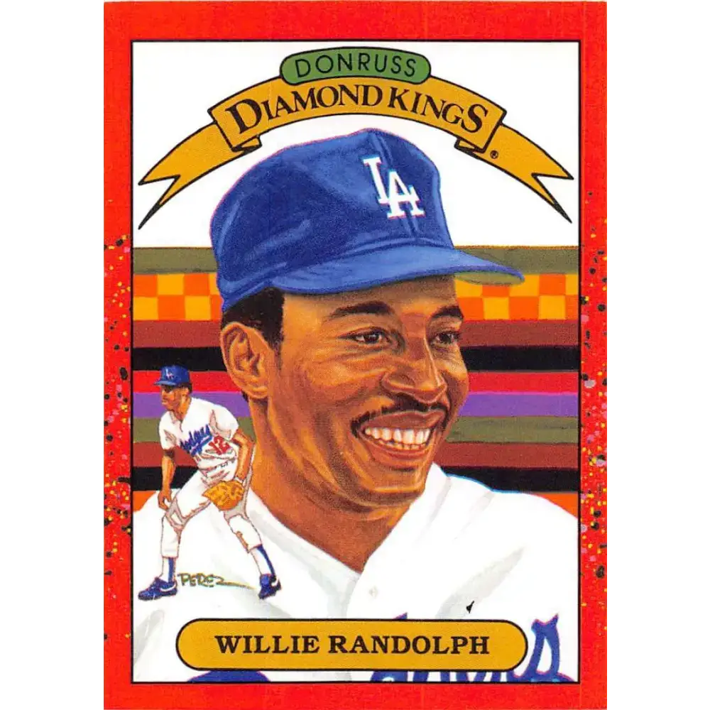 1990 Donruss #19 Willie Randolph DK VG-EX Los Angeles Dodgers Baseball Card - Baseball Card Single